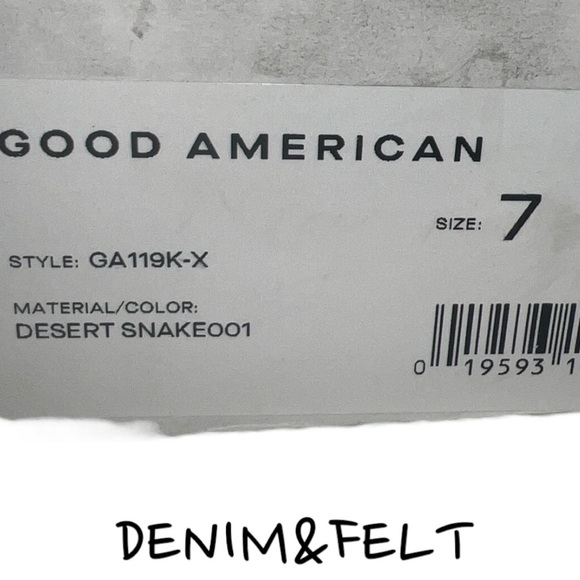 Good American Women’s Snakeskin Cushioned Sole Block Heel/Slide | NEW/NIB!!🖤🤎 - Picture 14 of 14